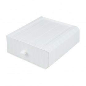 SUNSTOK Kotak Barang Organizer Stackable Storage Box - HAP-276 - White