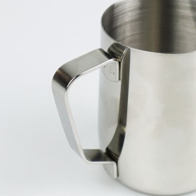 One Two Cups Gelas Milk Jug Kopi Espresso Latte Art Stainless Steel 350 ml - J068 - Silver - 4