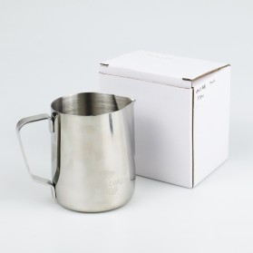 One Two Cups Gelas Milk Jug Kopi Espresso Latte Art Stainless Steel 350 ml - J068 - Silver - 8
