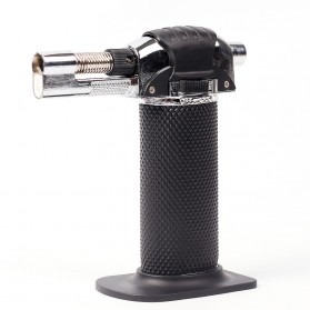 Yofeil Mancis Korek Api Gas Refillable Butane Torch Model Adjustable Flame Gun - TX-19 - Black - 3