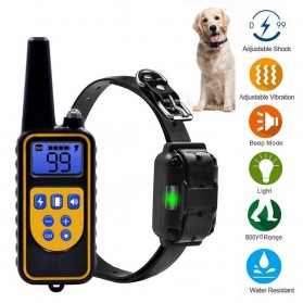Wodondog Pet Dog Training Shock Collar Stop Barking Device 700 Meter Remote - JXG0031 - Black - 1