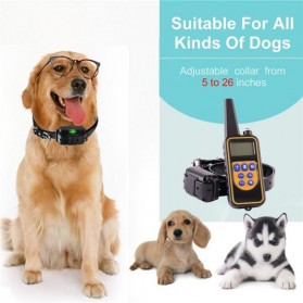 Wodondog Pet Dog Training Shock Collar Stop Barking Device 700 Meter Remote - JXG0031 - Black - 3