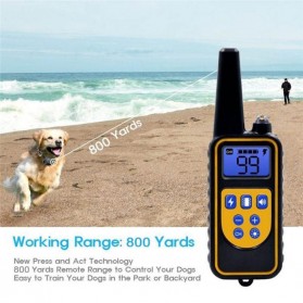 Wodondog Pet Dog Training Shock Collar Stop Barking Device 700 Meter Remote - JXG0031 - Black - 5