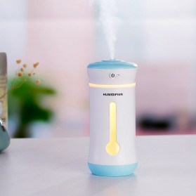 Taffware 3 in 1 Mini Humidifier + Lampu LED + Kipas USB Portable - HUMI X2 - Blue - 1
