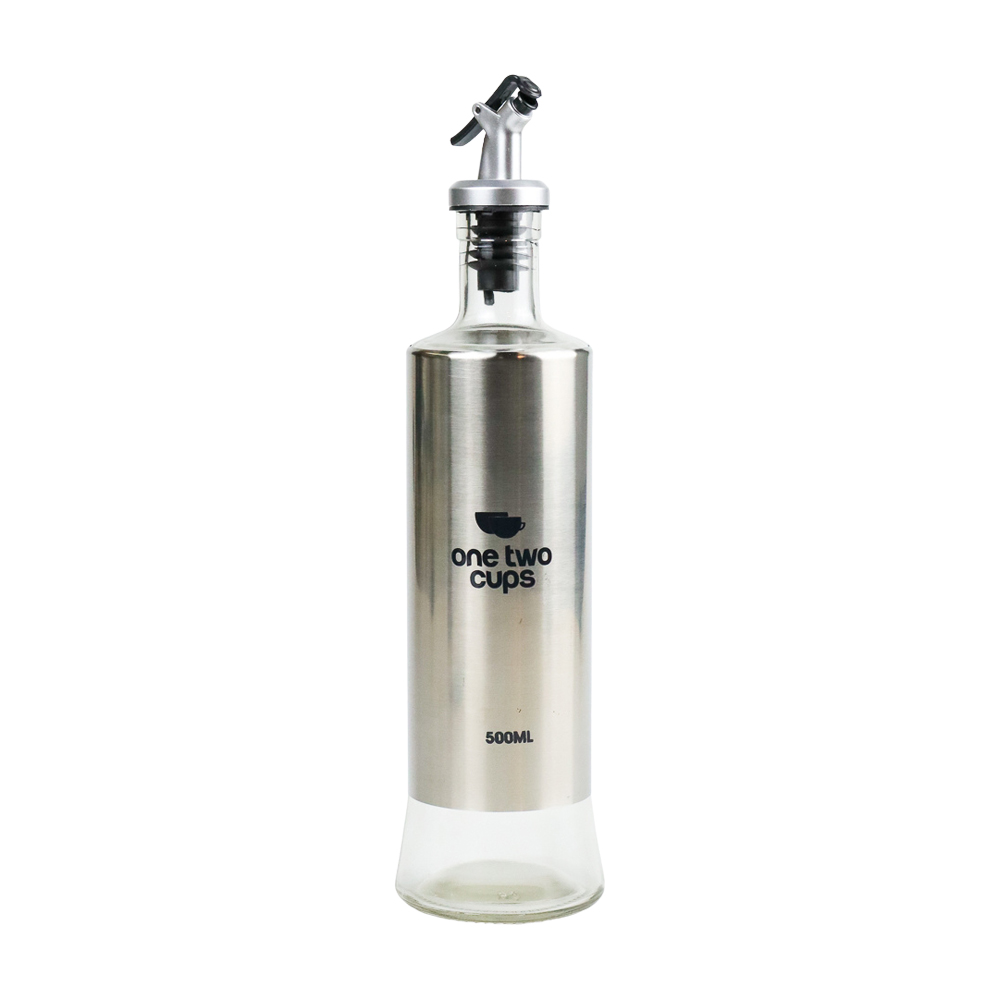 Gambar produk One Two Cups Botol Minyak Olive Oil Stainles Steel Platted 500ml