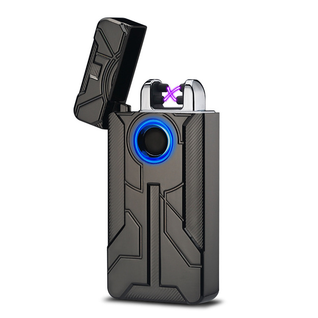 Korek Api Elektrik Iron Man Touch Pulse Plasma USB Lighter