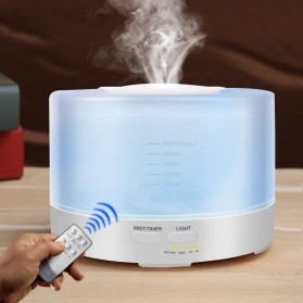 Taffware Air Humidifier Aromatherapy Oil Diffuser 7 Color 500ml with Remote Control - HUMI H14A - White - 6