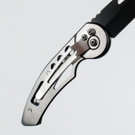 KNIFEZER Pisau Saku Lipat Mini Serbaguna Portable Knife Survival Tool - W33 - Silver - 4