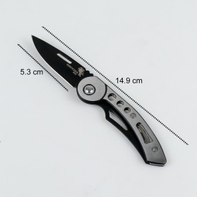 KNIFEZER Pisau Saku Lipat Mini Serbaguna Portable Knife Survival Tool - W33 - Silver - 6