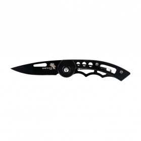 KNIFEZER Pisau Saku Lipat Mini Serbaguna Portable Knife Survival Tool - W33 - Black