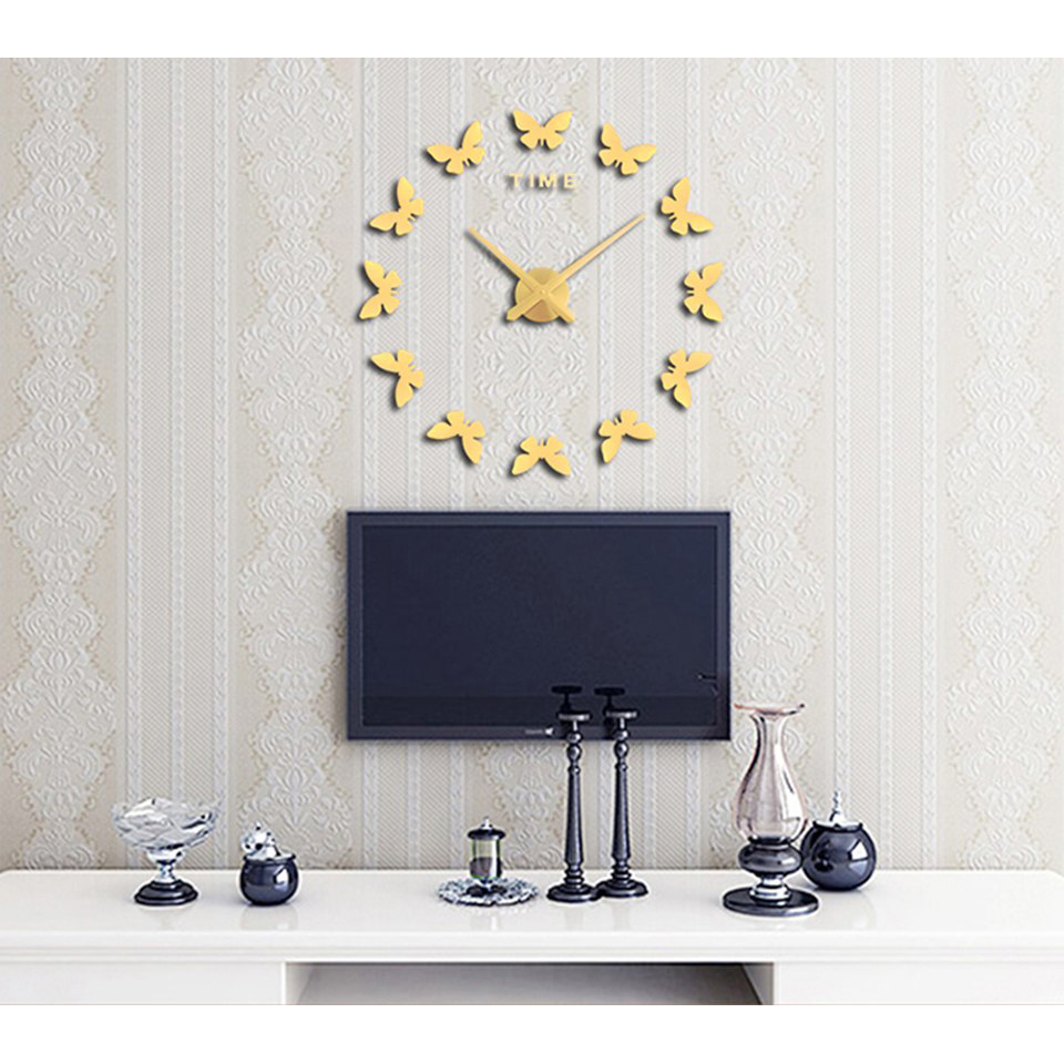 Jam Dinding Besar DIY Giant Wall Clock Quartz Creative Design 120cm