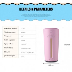 Taffware Air Humidifier Ultrasonic Aromatherapy Oil Diffuser 230ml - HUMI SPT-001 - Gray - 9
