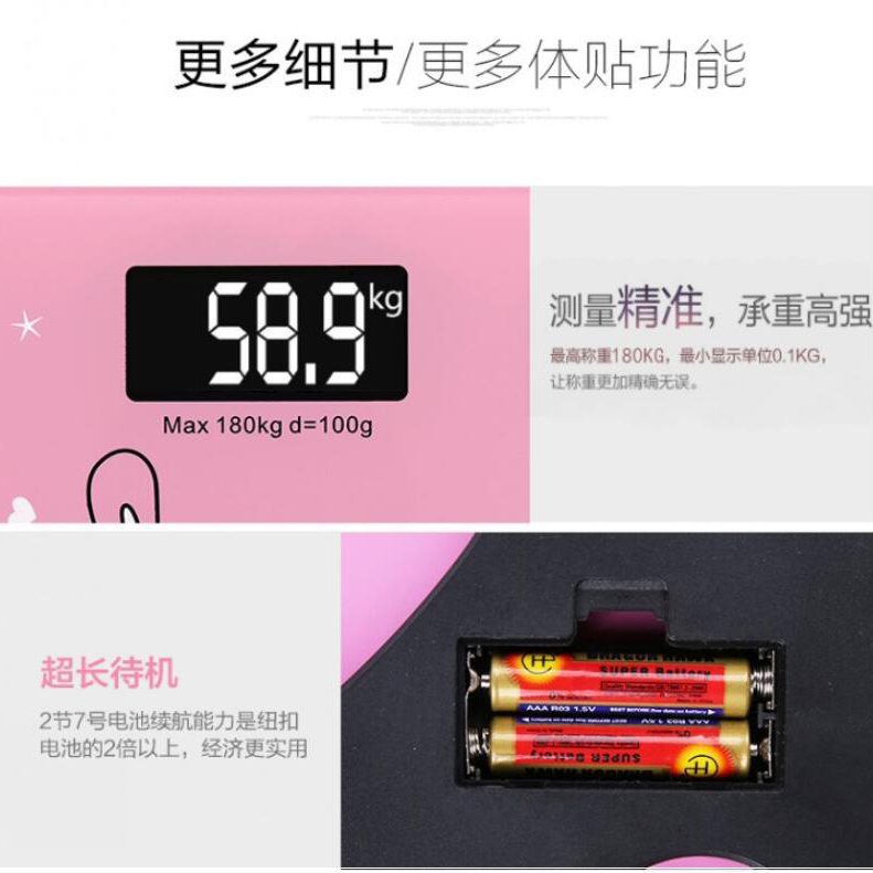 Timbangan Badan Digital Desain Kartun 180Kg - BD-DZM308 