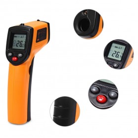SMARTSENSOR Thermometer Laser Infrared Non Contact - 320-EN-00 - Orange - 5