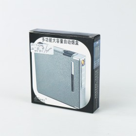 Firetric Kotak Rokok Aluminium 20 Slot dengan Korek Elektrik - MK073 - Black/Gray - 9