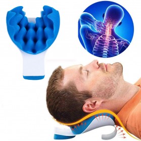 Taffware Bantal Relaksasi Leher Punggung Cervical Neck Pain Relief - HBF001 - Blue - 1