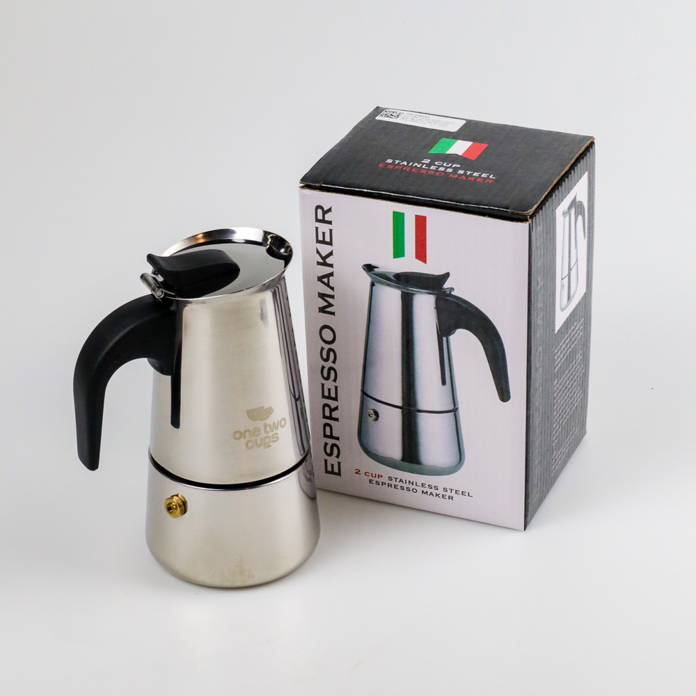 One Two Cups Espresso Coffee Maker Moka 