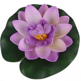 Bunga Lotus Imitasi Dekorasi Kolam Taman - QZ20 - Violet