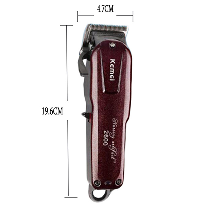 Kemei Alat Cukur Elektrik Hair Trimmer Shaver - KM-2600 - Red