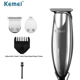 Kemei Alat Cukur Elektrik Hair Trimmer Shaver - KM-701 - Black