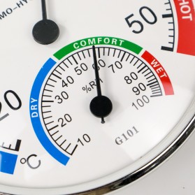 Anymetre Analog Thermometer Hygrometer Temperature Humidity - G101 - White - 5