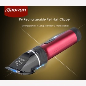 BaoRun Pro Alat Cukur Elektrik Bulu Binatang Pet Dog Clipper - P6 - Red - 2