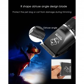 BaoRun Pro Alat Cukur Elektrik Bulu Binatang Pet Dog Clipper - P6 - Red - 5