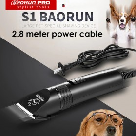 BaoRun PRO Alat Cukur Elektrik Bulu Binatang Pet Dog Clipper - S1 - Black - 2