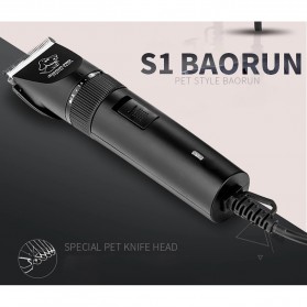 BaoRun PRO Alat Cukur Elektrik Bulu Binatang Pet Dog Clipper - S1 - Black - 3