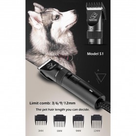BaoRun PRO Alat Cukur Elektrik Bulu Binatang Pet Dog Clipper - S1 - Black - 6