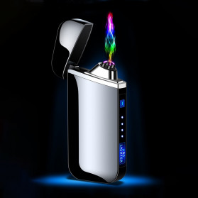 Firetric Korek Api Elektrik Plasma Pulse Arc Lighter LED USB Rechargeable - JL319 - Metallic Black