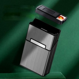 Focus Kotak Rokok 20 Slot Modular Cigarette Case with Electric Lighter - JD-YH069 - Black - 2