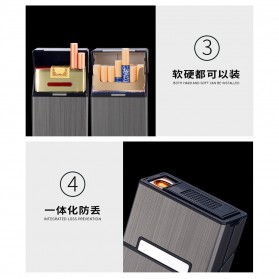 Focus Kotak Rokok 20 Slot Modular Cigarette Case with Electric Lighter - JD-YH069 - Black - 6