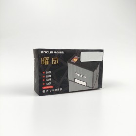 Focus Kotak Rokok 20 Slot Modular Cigarette Case with Electric Lighter - JD-YH069 - Black - 9