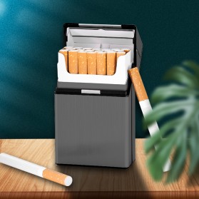 Focus Kotak Rokok 20 Slot Cigarette Case Portable - YH037 - Black