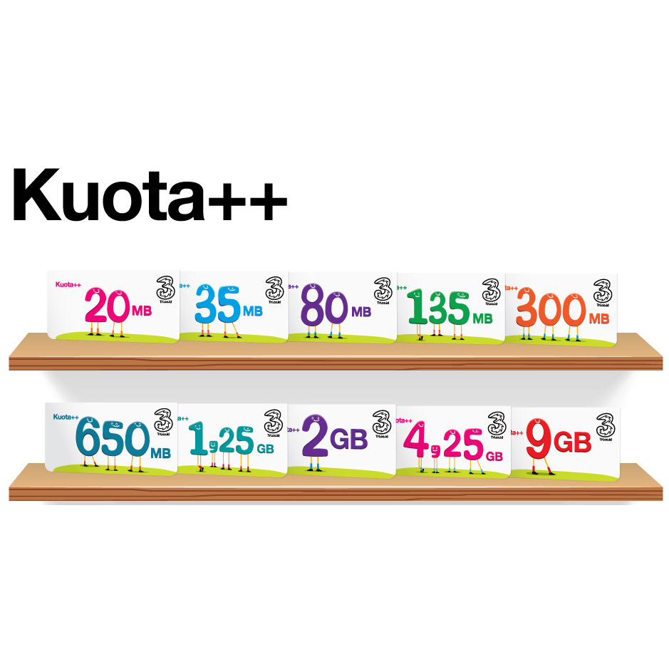 Three Voucher Kuota++ 6GB - JakartaNotebook.com