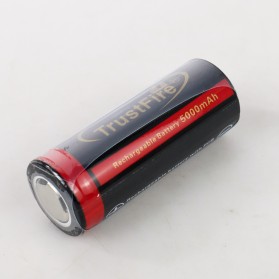 TrustFire Baterai Li-ion 26650 5000mAh 3.7V Flat Top 1PCS - 1903SN35 - Black - 2