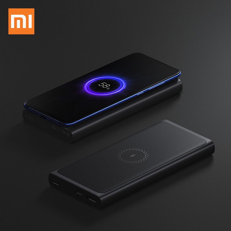 Xiaomi Qi Wireless Charging Power Bank USB Type C 10000mAh (Replika 1:1) -  PLM11ZM