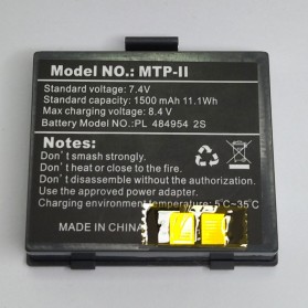 Jual Aksesoris Printer - Baterai Thermal Printer 1500mAh for Jinpu PT-210 58mm - MTP-II - Black