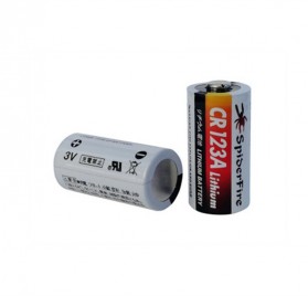 SpiderFire Baterai CR123A Non-Rechargeable Li-ion Battery 1300mAh 3V 1PCS - CWGM123A - White - 2