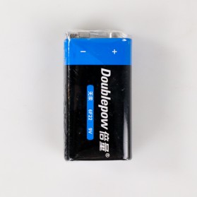 DOUBLEPOW Batu Baterai 9V 6F22 Non-Rechargeable 1 PCS - Black/Blue - 7
