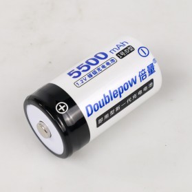 DOUBLEPOW Baterai Cas D Rechargeable 1.2V 5500mAh 2PCS - White - 4