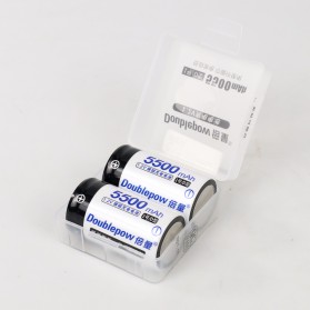 DOUBLEPOW Baterai Cas D Rechargeable 1.2V 5500mAh 2PCS - White - 5