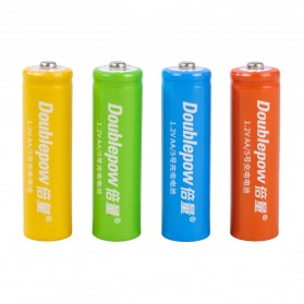 DOUBLEPOW Baterai Cas AA Rechargeable NiCd 1.2V 780mAh 4 PCS - DP-AA780 - Mix Color