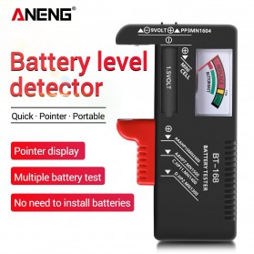 ANENG Tester Baterai Capacity Checker AA AAA Display Analog - BT-168 - Black