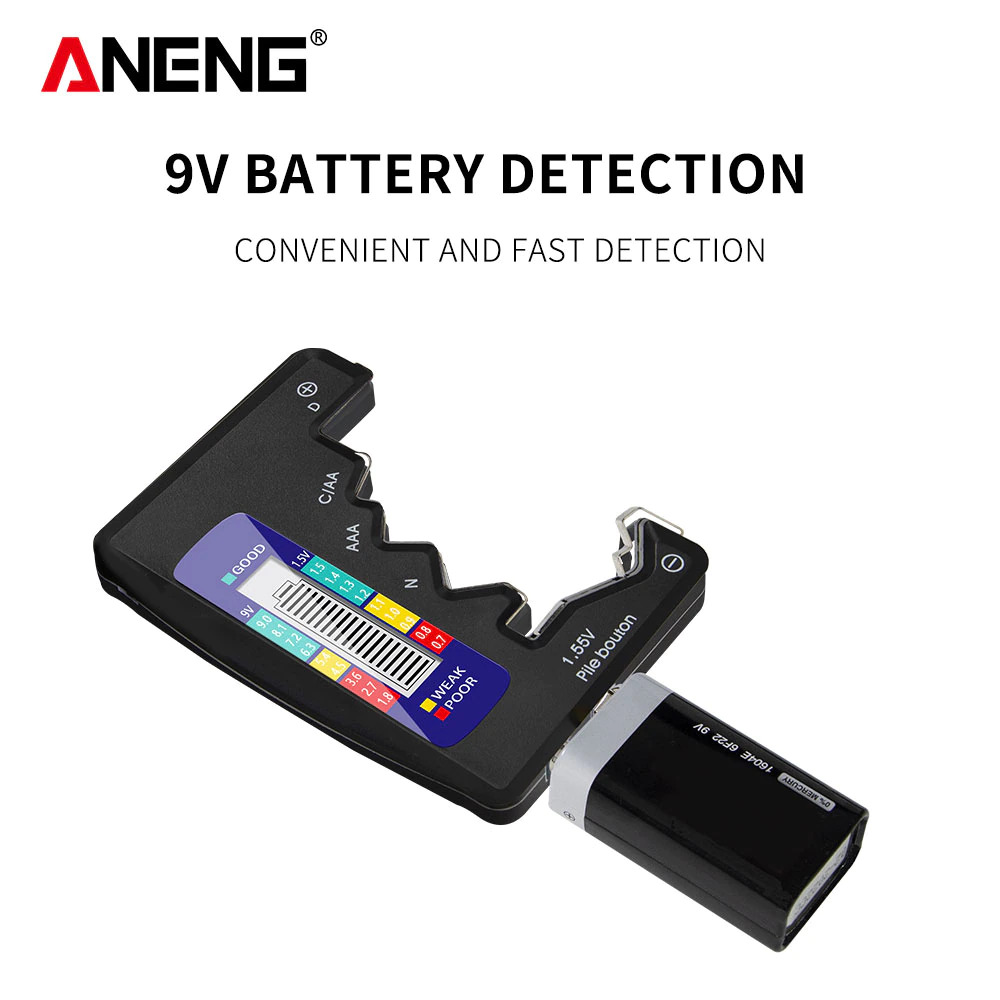 Gambar produk ANENG Tester Baterai Universal Battery Capacity Checker AA AAA Display Digital
