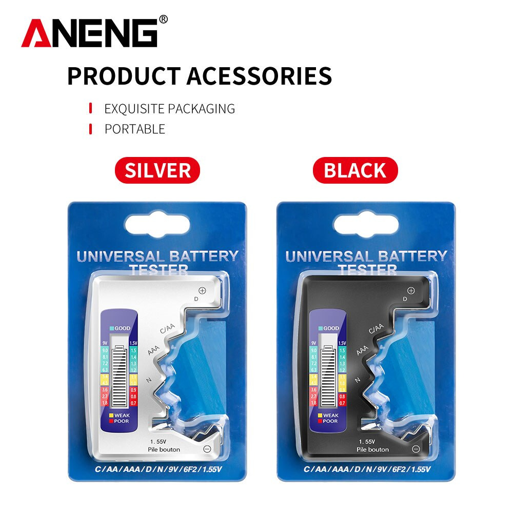 Gambar produk ANENG Tester Baterai Universal Battery Capacity Checker AA AAA Display Digital
