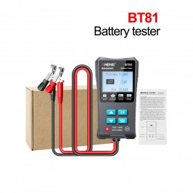 ANENG Tester Baterai Mobil Crangking Charging Circut Tester 100 to 1700 CCA 12V/24V - BT81 - Gray - 8