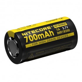 NITECORE IMR18350 Baterai Vape 700mAh 7A 3.7V - Yellow - 1