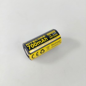 NITECORE IMR18350 Baterai Vape 700mAh 7A 3.7V - Yellow - 2